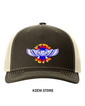 Load image into Gallery viewer, Black KZEW Classic ZOO Cap with adjustable strap, casual caps for everyday wear, featuring the KZEW logo.