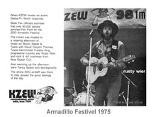 Load image into Gallery viewer, KZEW 2 Armadillo Concert 1975