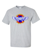 Load image into Gallery viewer, KZEW_T-Shrt-Blue_Winged_ZooLoo_Grey