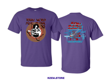 Load image into Gallery viewer, KZEW 1979 TEXXAS JAM short sleeve T-shirt with Texas-themed graphic, black fabric, and casual fit.
