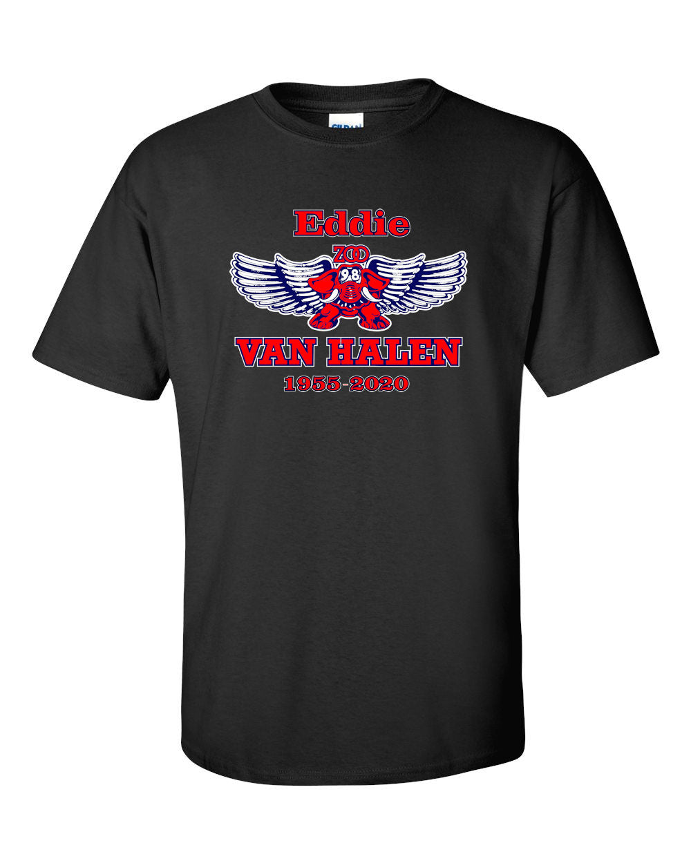 KZEW Eddie Van Halen Tribute Short Sleeve T-Shirt – kzewstore