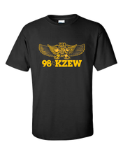 Load image into Gallery viewer, Black KZEW shirts and tops with a sleek design, displayed on a hanger, showcasing casual and versatile style.
