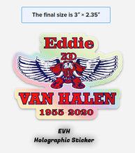 Load image into Gallery viewer, EDDIE_VAN_HALEN_KZEW_HOLOGRAPHIC STICKER
