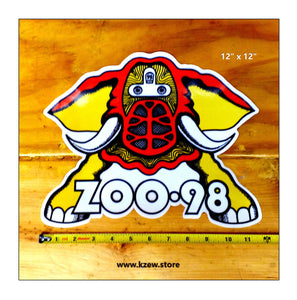 Large ZOO 98 ZooLoo Sticker