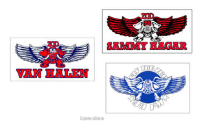 KZEW VAN HALEN SAMMY HAGAR FLY THE ZOO STICKERS