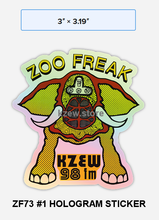 Load image into Gallery viewer, KZEW THE ZOO Mini Hologram Stickers
