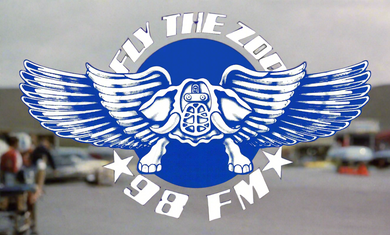 FLY THE ZOO STICKER 1978