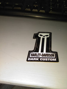 Dark Custom Sticker-Harley