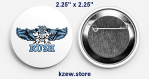 KZEW-RUSH Button-2.25" x 2.25"